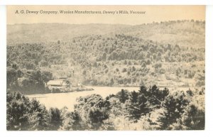 VT - Dewey's Mills. A. G. Dewey Co., Woolen Manufacturers