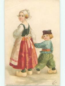 Divided-Back CHILDREN SCENE Great Postcard AA5943