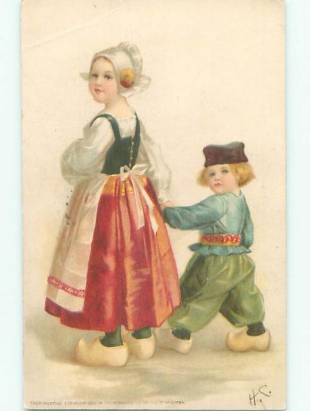 Divided-Back CHILDREN SCENE Great Postcard AA5943