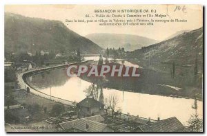 CARTE Postal History Old Besancon Doubs M D Vallee Casamene and Ile Malpas