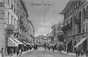 Ventimiglia Italy Street Scene Antique Postcard J53773 