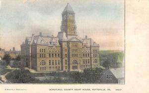 Pottsville Pennsylvania Schuylkill Court House Antique Postcard K43509