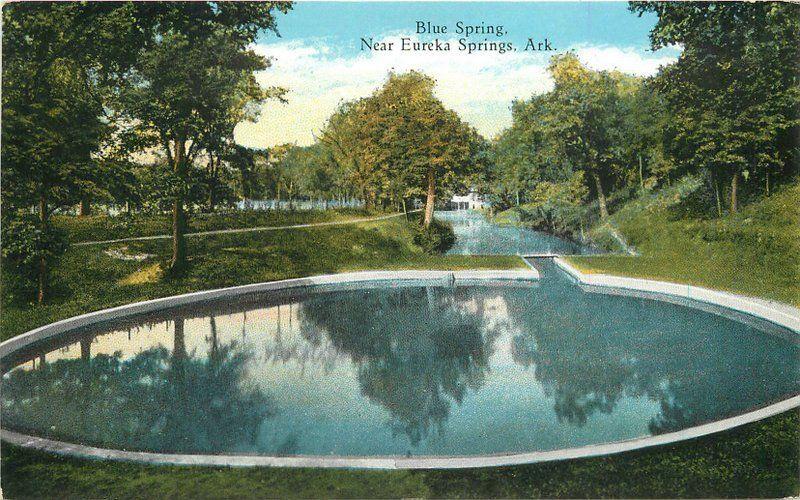 Arkansas Blue Springs C-1910 Eureka Diehl Teich postcard 6914