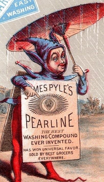 Pearline Soap - advertising trade card (late 1800's) Pearline Soap - advertising trade card (late 1800's)