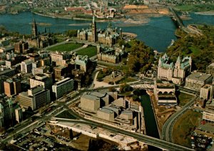 Canada Ottawa Aerial View Naional Arts Centre In Foreground