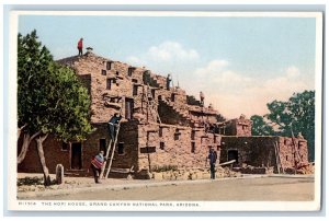 c1920 The Hopi House Build Stone Masonry Grand Canyon National Park AZ Postcard 