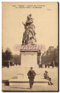 Paris - 1 - Tuileries Garden - Gloria Vietis by Mercier - Old Postcard