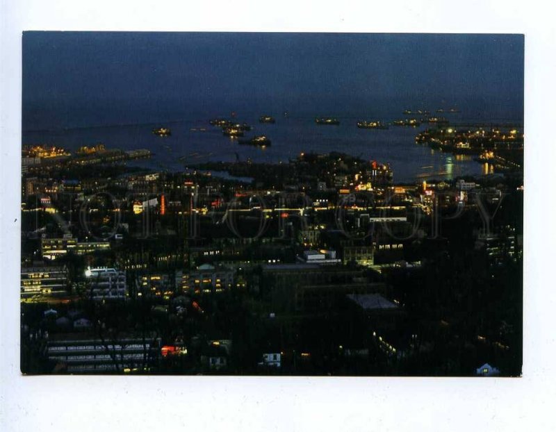 196891 JAPAN Kobe evening view old postcard