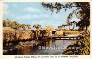 Tamiami Trail, Florida Everglades Seminole Indians, Florida USA 1962 