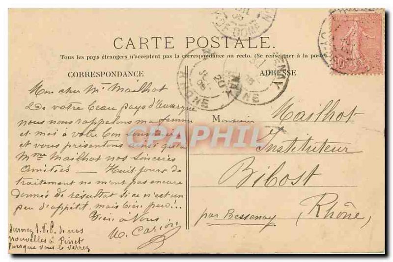 Old Postcard Panorama of Chatel Guyon