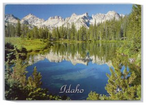 Idaho Unnamed Lake Sawtooth Mountain Range Postcard Continental View
