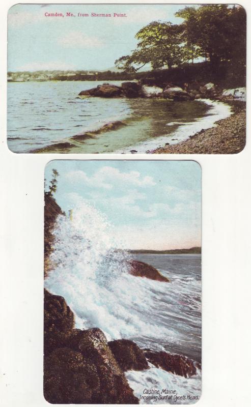 P345 JLs 1907 postcard camden main dyce,s head, sherman point