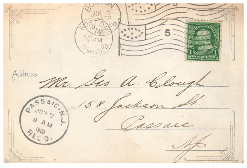 8828  Greetings From Boston MA  ( 1899 )