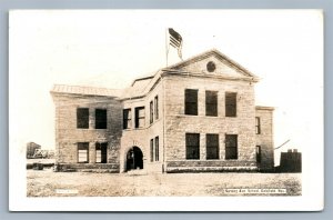 GOLDFIELD NV SUNDOG AVE. SCHOOL VINTAGE REAL PHOTO POSTCARD RPPC