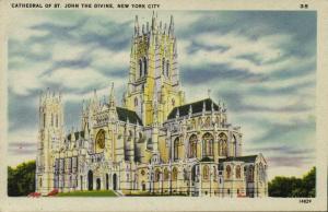 NEW YORK, N.Y., Cathedral of St. John the Divine (1940s)