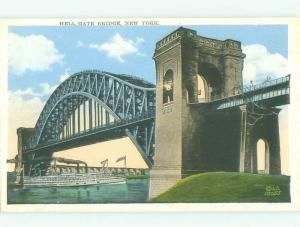 Unused W-Border BRIDGE SCENE New York City NY HJ0258