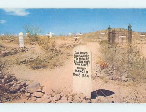 Chrome CEMETERY SCENE Tombstone - Near Sierra Vista Arizona AZ AG2653@