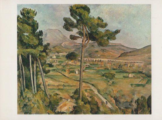 Cezanne Landscape With A Viaduct Metropolitan Museum Of Art Painting Postcard