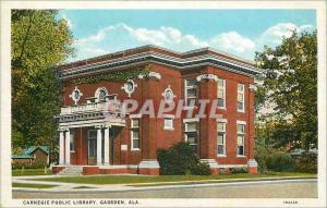 Postcard Old Carnegie Public Library Gadsden ALA