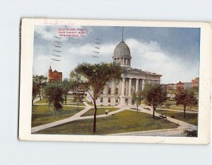 Postcard Old State House Springfield Illinois USA