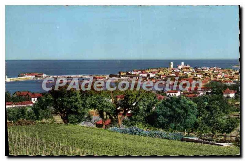 Postcard Antibes Old City View And The Port