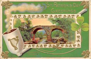 Greetings Saint Patrick's Day Post Card postal used unkown