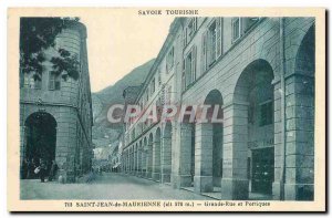 Old Postcard Saint Jean de Maurienne high street and gantries