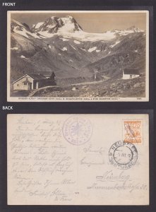 AUSTRIA, Vintage postcard, Dresdner Hütte, Stubai Alps