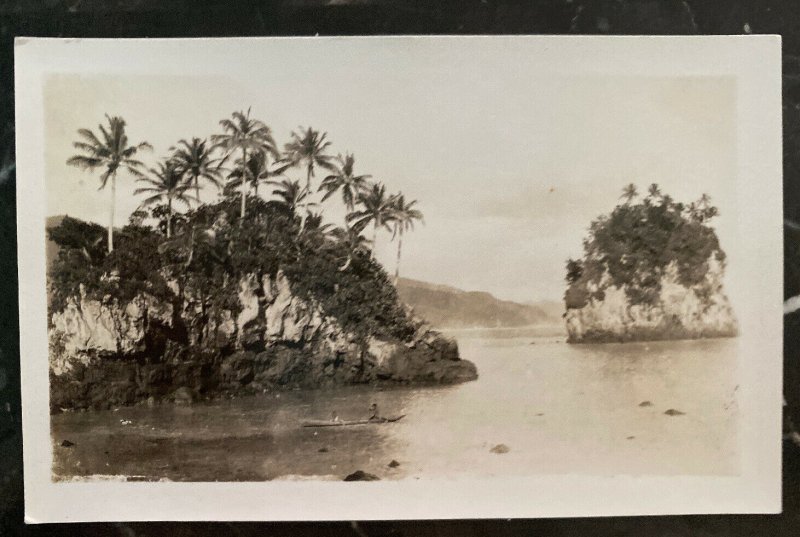 Mint American Samoa Real Picture Postcard RPPC Beach View 