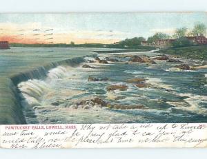 Pre-1907 PAWTUCKET FALLS Lowell Massachusetts MA A1256