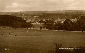 UK - Scotland. Kelso from Floors Castle - RPPC