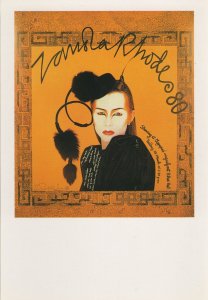 Zandra Rhodes Fashion 1980 Chinese Collection Launch Postcard