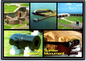 Postcard - Fort Sumter National Monument, South Carolina