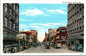 Postcard MO Joplin Main Street View Orpheum Theatre Hanan Shoe Store 1920s V56