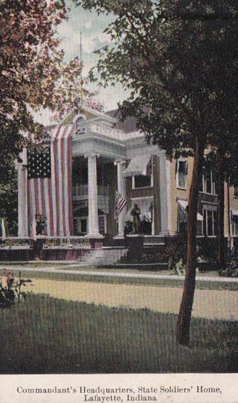 Indiana Lafayette State Soldiers' Home Commandant's Headquarters 1911