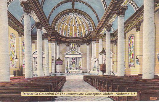 Interior Cathedral Of The Immaculate Conception Mobile Alabama