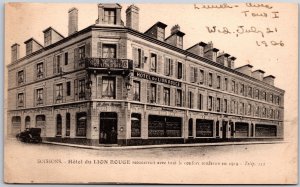 Soissons Hotel du Lion Rouge Reconstruit Avec Tout Le Comfort France Postcard