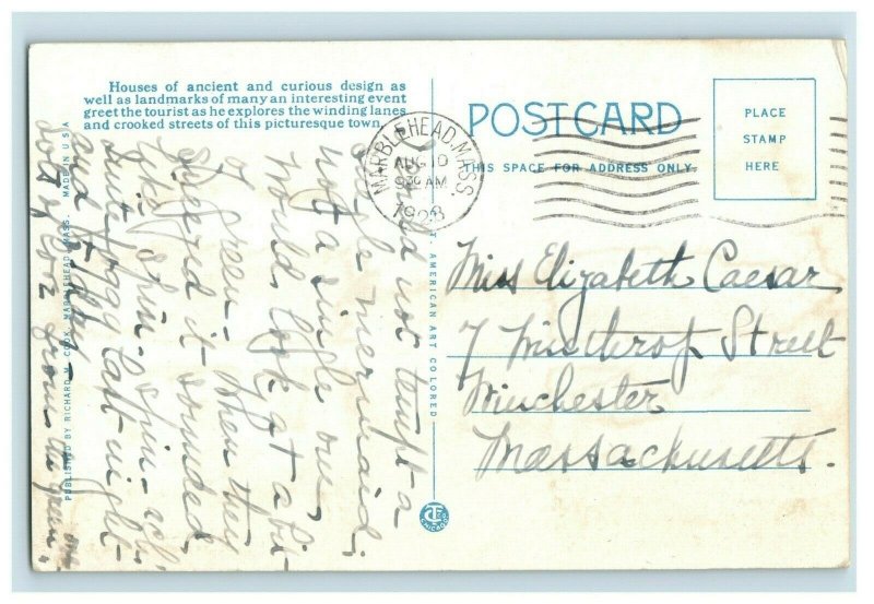 C. 1910-20 Lot of 6 Marblehead, Mass. Postcards P177