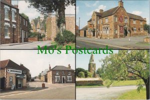 Northamptonshire Postcard-Broughton Church Street, High Street, Red Lion RR19859