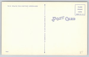 Allenton Pennsylvania~Masonic Temple Building~Vintage Linen Postcard