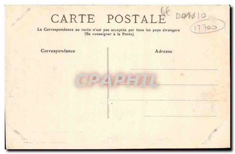 Old Postcard Surgeres Castle gatehouse