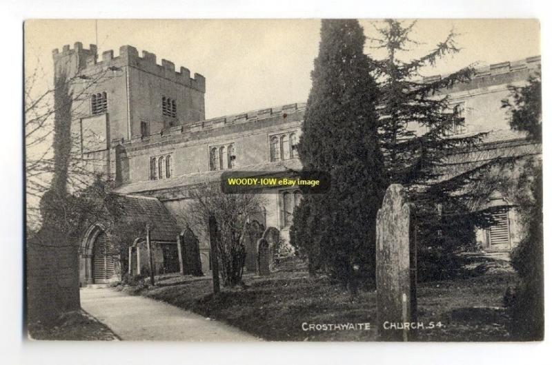 cu0238 - Crosthwaite Church , Cumbria - postcard