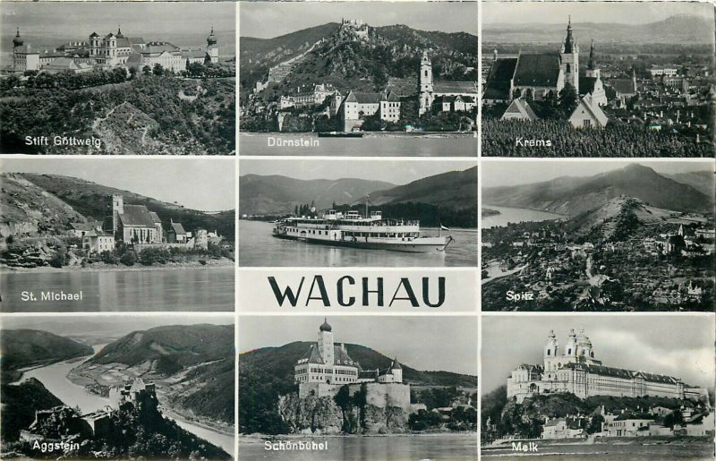 Austria Wachau multi views postcard