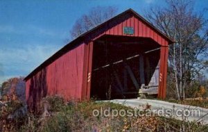 Clinton Falls, Putnam Co., IN USA Edna Collins Bridge Unused 