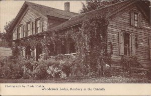 Roxbury NY, Catskills, Catskill Mountains, 1940, Woodchuck Lodge, Cabin