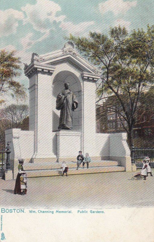 BOSTON, Massachusetts 1901-1907 Wm. Channing Memorial, Public Gardens, TUCK 1069