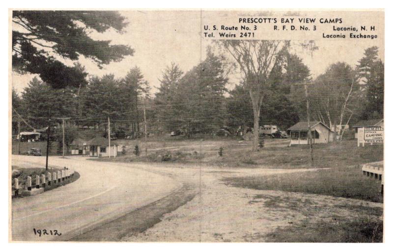 New Hampshire Laconia , Prescott's Bay View Camps