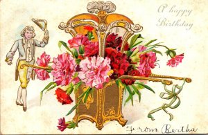 Happy Birthday With Beautiful Flowers