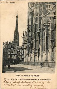 CPA ROUEN-St-Maclou et la Fleche de la Cathedrale (269487)