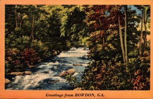 Georgia Greetings From Bowdon 1943